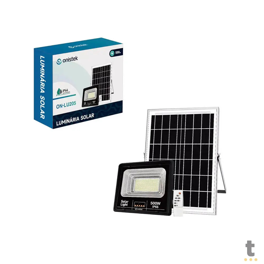 Luminária Led C/ Painel de Carregamento Solar IP66 500W Onistek - ON-LU205 Truedata