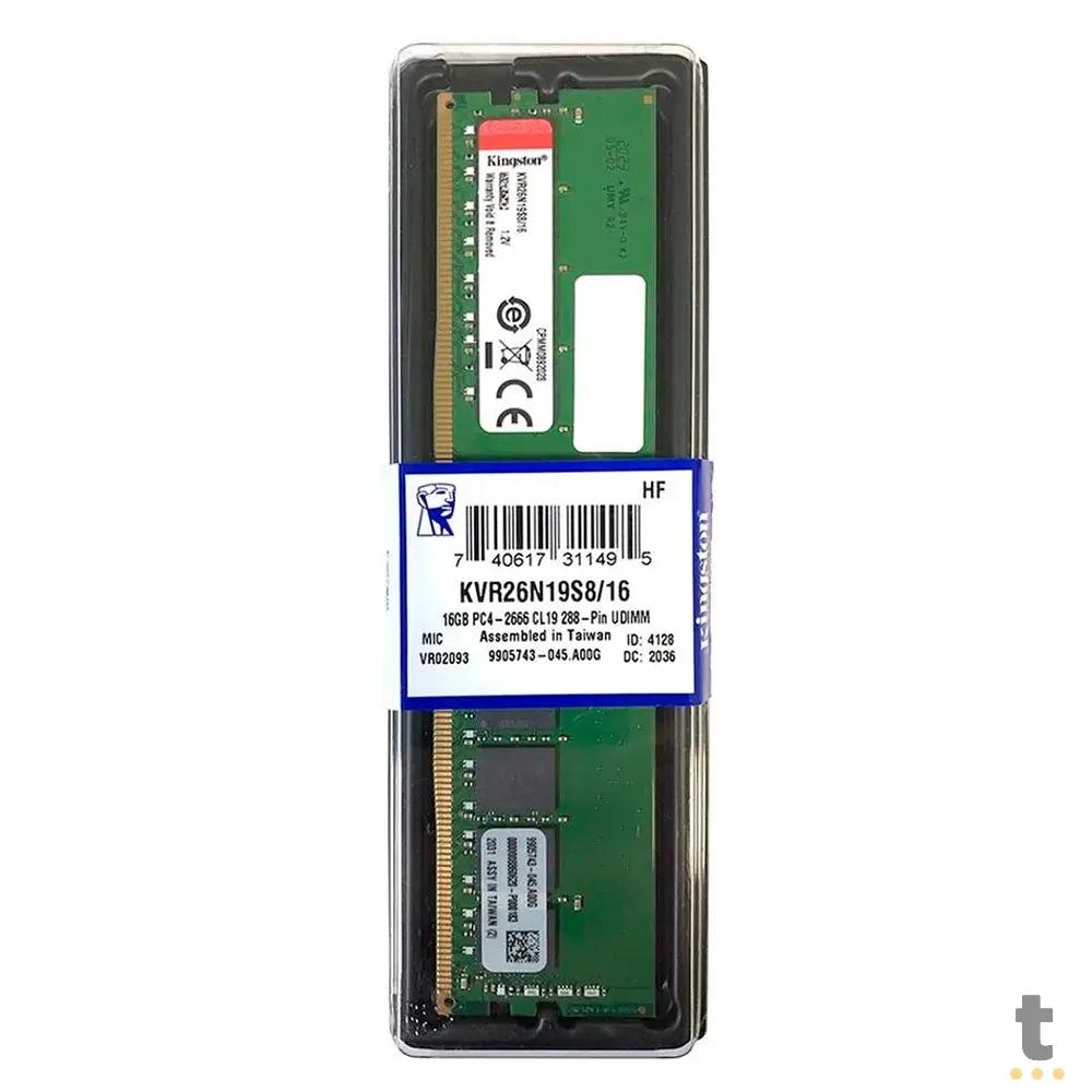 Memoria Ddr4 16gb 2666mhz Kingston Kvr26n19s8/16 Truedata