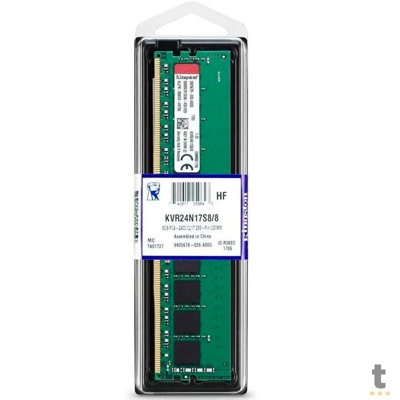 Memoria Ddr4 8gb 2400mhz Kingston Kvr24n17s8/8 Truedata