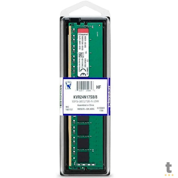 Memoria Ddr4 8gb 2400mhz Kingston Kvr24n17s8/8