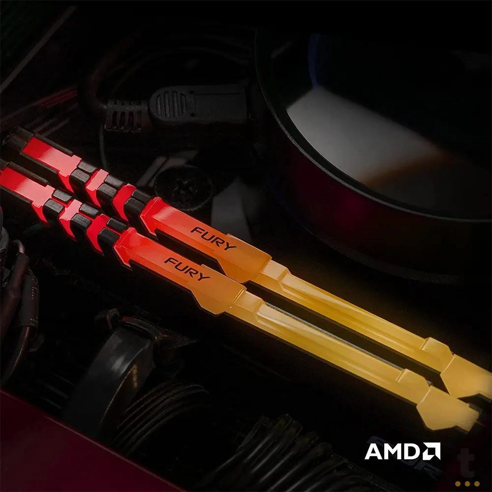 Memoria Ddr4 8gb 3200mhz Kingston Fury Beast RGB - KF432C16BBA/8 Truedata