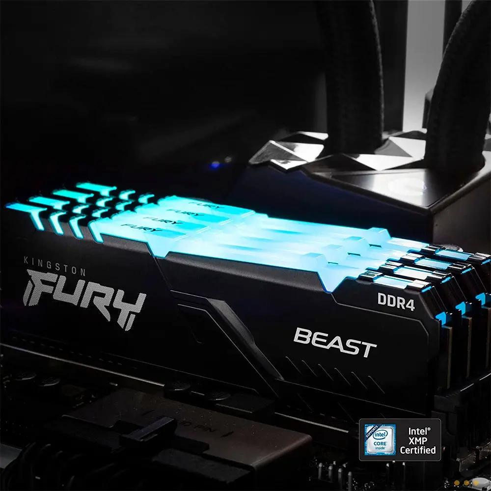 Memoria Ddr4 8gb 3200mhz Kingston Fury Beast RGB - KF432C16BBA/8 Truedata