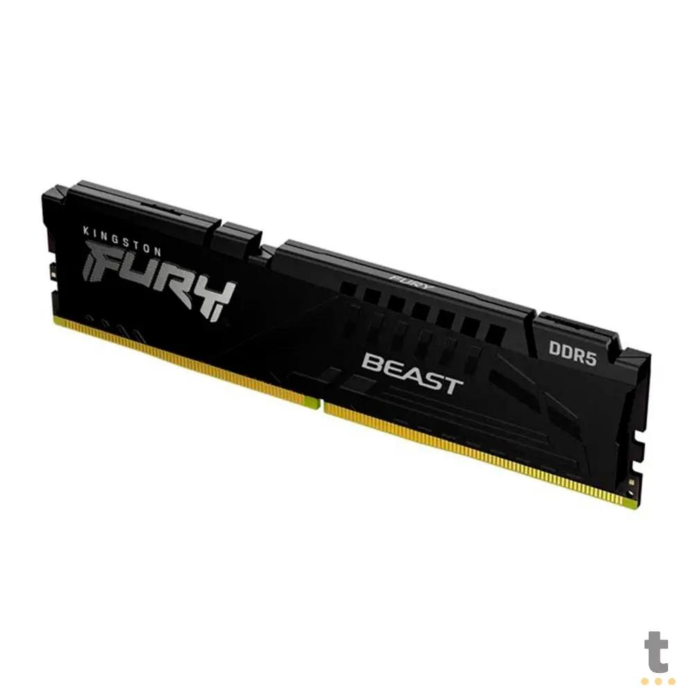Memoria Gamer Ddr5 32gb 4800mhz Kingston Fury Beast Black CL38 - KF548C38BB-32 Truedata