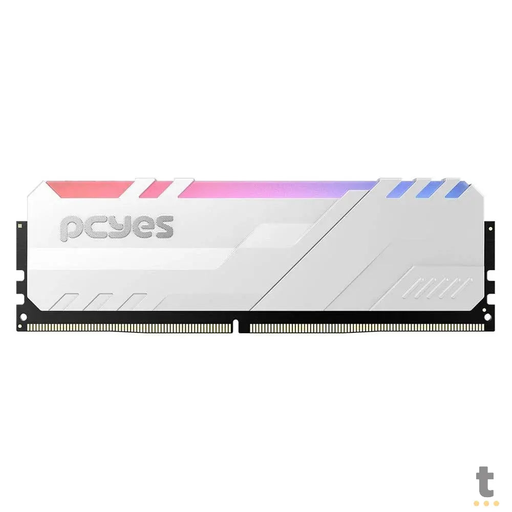 Memoria para Desktop DDR4 16gb 3200mhz PCYes Gamer Udimm Branca C/ RGB - PM163200D4WR Truedata