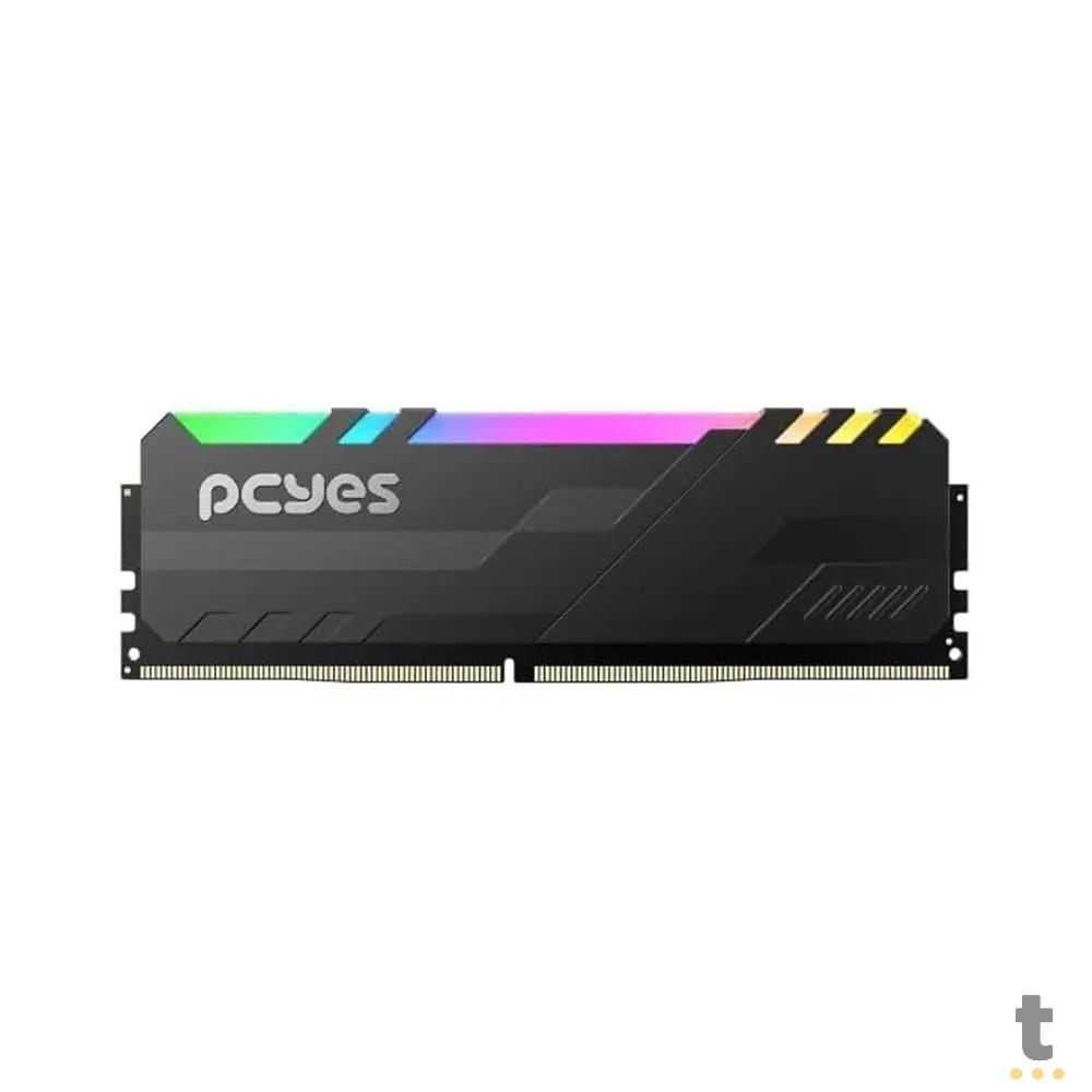 Memoria para Desktop DDR4 16gb 3200mhz PCYes Gamer Udimm Preta C/ RGB - PM163200D4BR Truedata