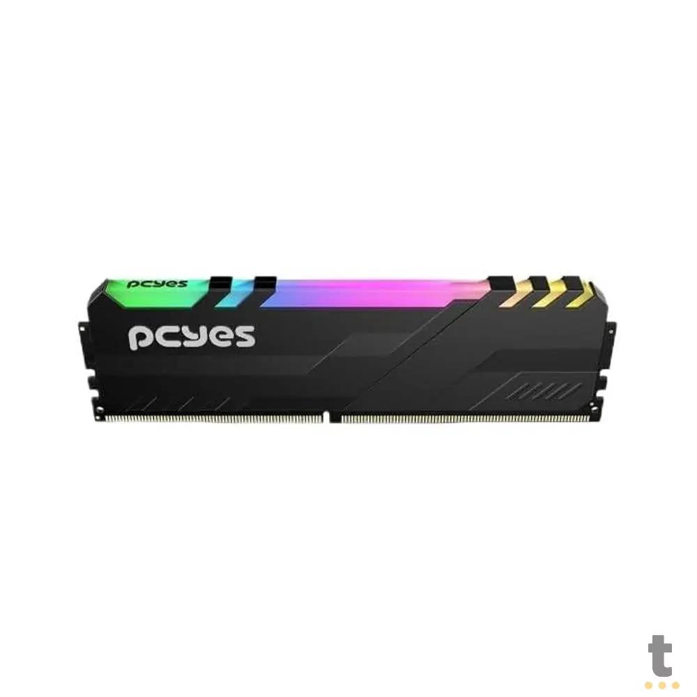 Memoria para Desktop DDR4 16gb 3200mhz PCYes Gamer Udimm Preta C/ RGB - PM163200D4BR Truedata