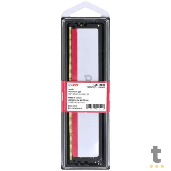 Memoria para Desktop DDR4 4gb 2666Mhz PCYes - PM042666D4 Truedata