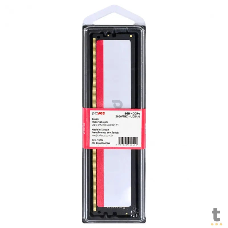 Memoria para Desktop DDR4 8gb 2666Mhz PCYes - PM082666D4 Truedata