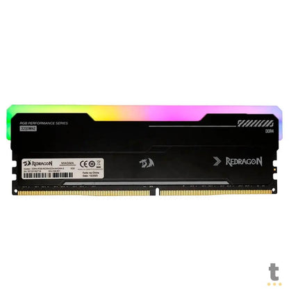 Memoria para Desktop DDR4 8gb 3200mhz Cl16 Redragon Magma RGB - GM-801 Truedata