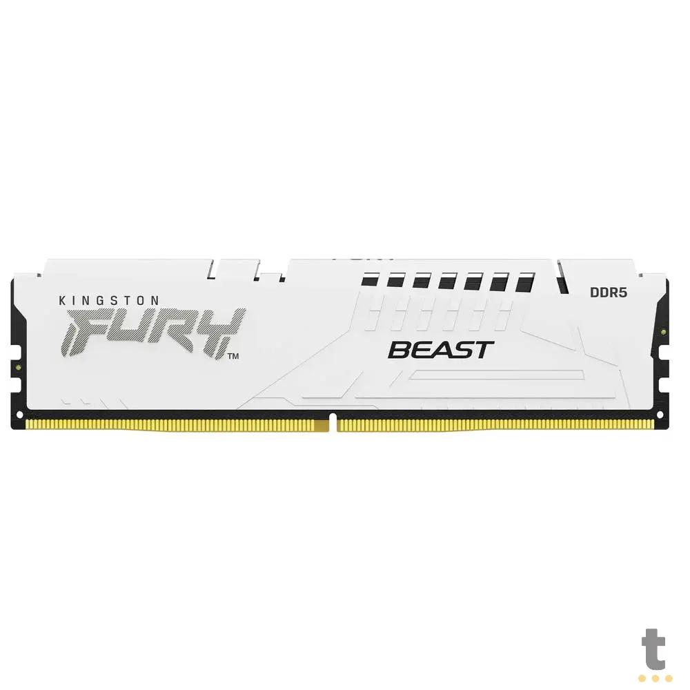 Memoria para Desktop DDR5 Gamer 16gb 6800Mhz Kingston Fury Beast White - KF568C34BW-16 Truedata
