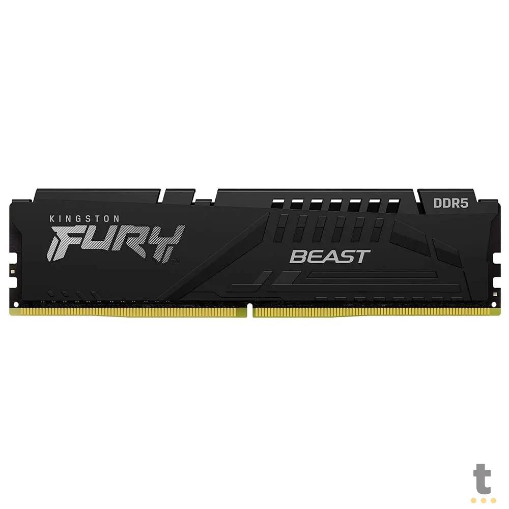 Memoria para Desktop DDR5 Gamer 16gb (Pack C/ 2 Pentes 8Gb) 5600Mhz Kingston Fury Beast Black - KF556C40BBK2-16 Truedata
