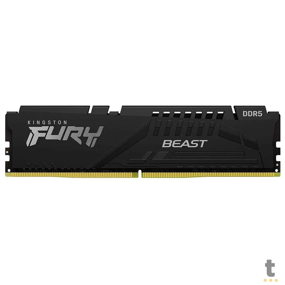 Memoria para Desktop DDR5 Gamer 16gb (Pack C/ 2 Pentes 8Gb) 5600Mhz Kingston Fury Beast Black - KF556C40BBK2-16 Truedata