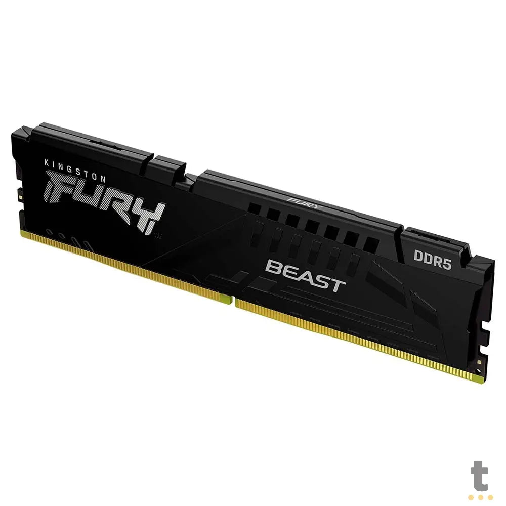 Memoria para Desktop DDR5 Gamer 16gb (Pack C/ 2 Pentes 8Gb) 5600Mhz Kingston Fury Beast Black - KF556C40BBK2-16 Truedata