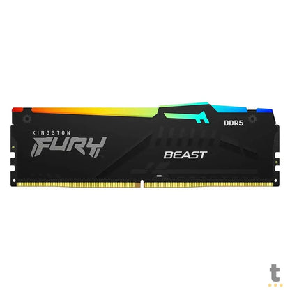 Memoria para Desktop DDR5 Gamer 32gb 5600mhz Kingston Fury Beast Black RGB - KF556C40BBA-32 Truedata
