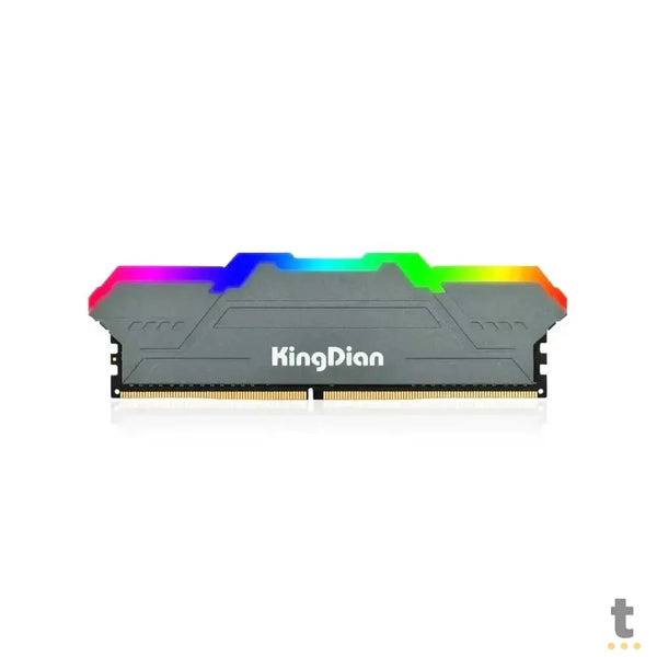 Memoria para Desktop Gamer DDR4 8gb 3200mhz KingDian C/ RGB e Dissipador Cinza - R11D4U32008GRGB-B