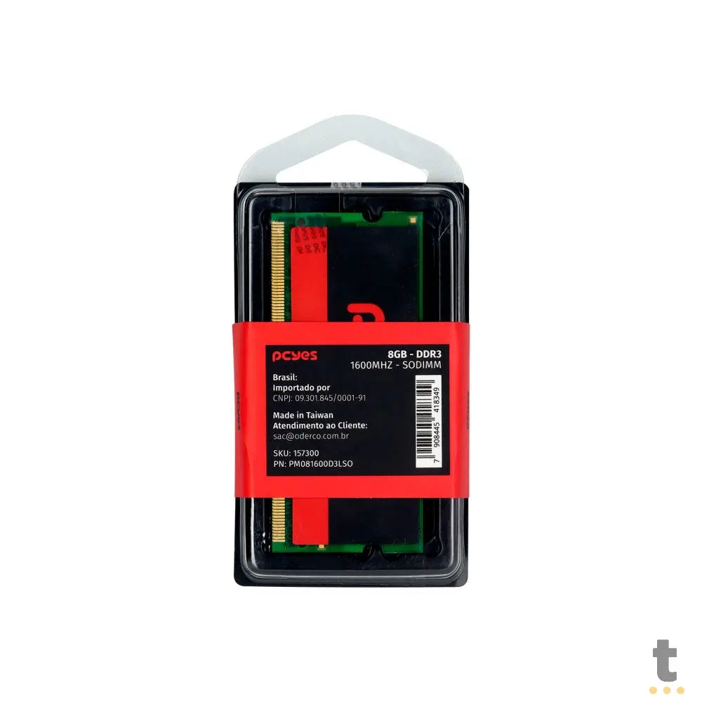 Memoria para Notebook Ddr3 8gb 1600Mhz PCYes Low Voltage - PM081600D3LSO Truedata