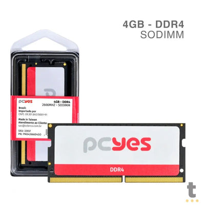 Memoria para Notebook Ddr4 4gb 2666Mhz PCYes PM042666D4SO