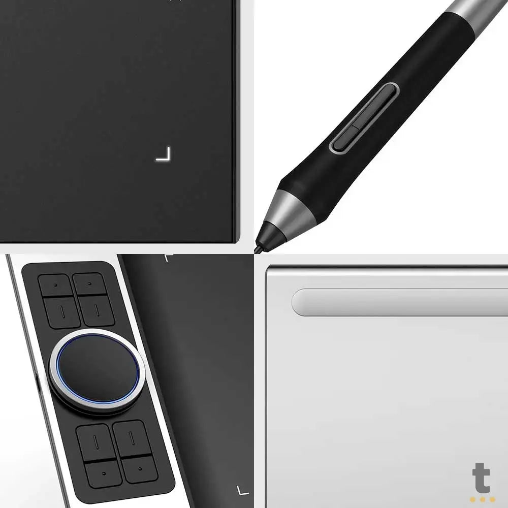 Mesa Digitalizadora XP-Pen Deco Pro Small 5080LPI USB C/ Luva e Suporte de Caneta Truedata
