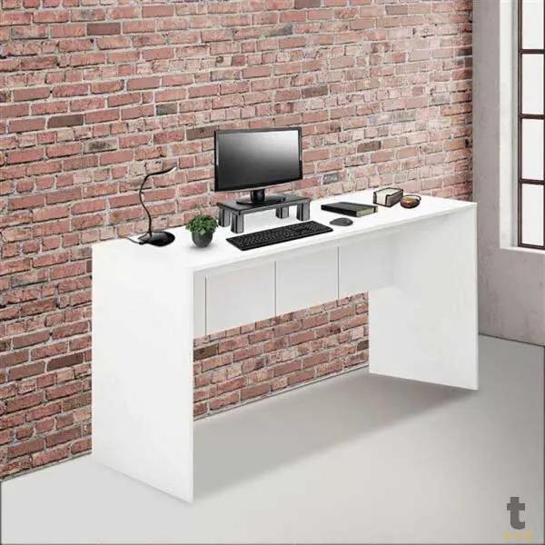 Mesa para Computador MDP/MDF 136cm Branco Fosco Multilaser - EI075 Truedata