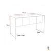 Mesa para Computador MDP/MDF 136cm Branco Fosco Multilaser - EI075 Truedata