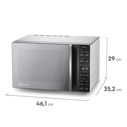 Micro-Ondas 23L Efficient com Descongelamento Assistido ME23S 127V Prata - Electrolux