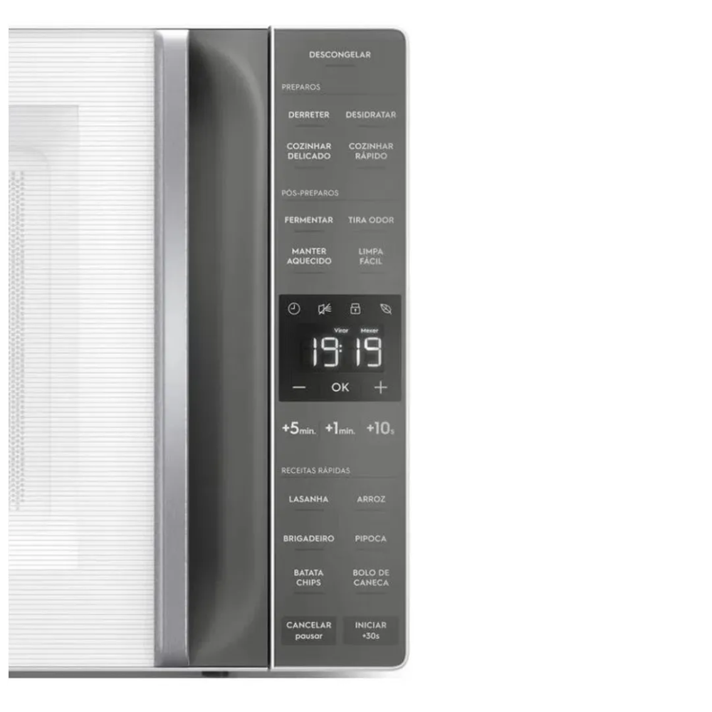 Micro-Ondas 36L Efficient com Descongelamento Assistido ME36B 127V Branco - Electrolux