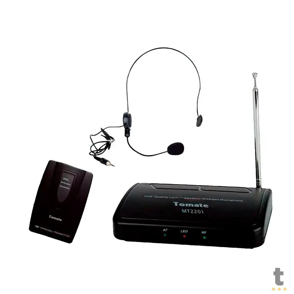 Microfone Auricular Profissional Wireless Sem Fio Tomate - MT-2201 Truedata