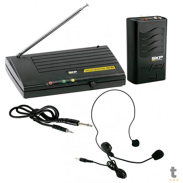 Microfone Auricular Sem Fio Skp Vhf855