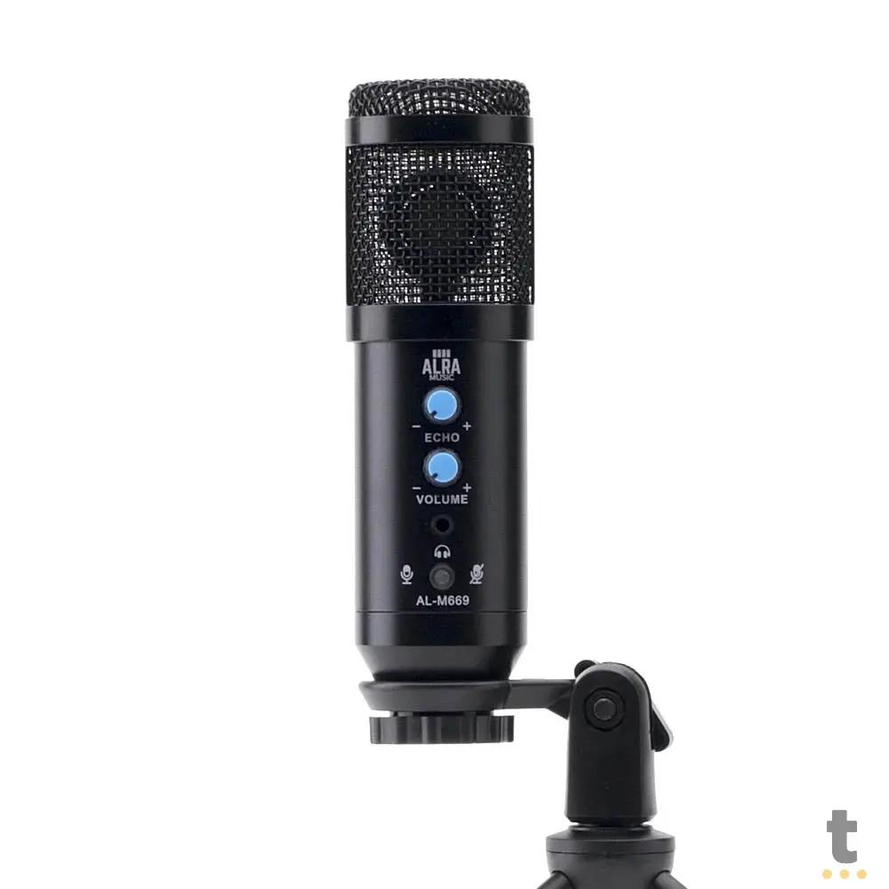 Microfone Condensador Alra Music Cardioide Usb Studio - AL-M669 Truedata