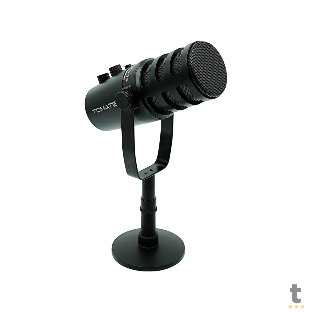 Microfone Condensador Para Gravação / Lives Tomate XLR USB C/ Suporte de Mesa - MT-1080R Truedata