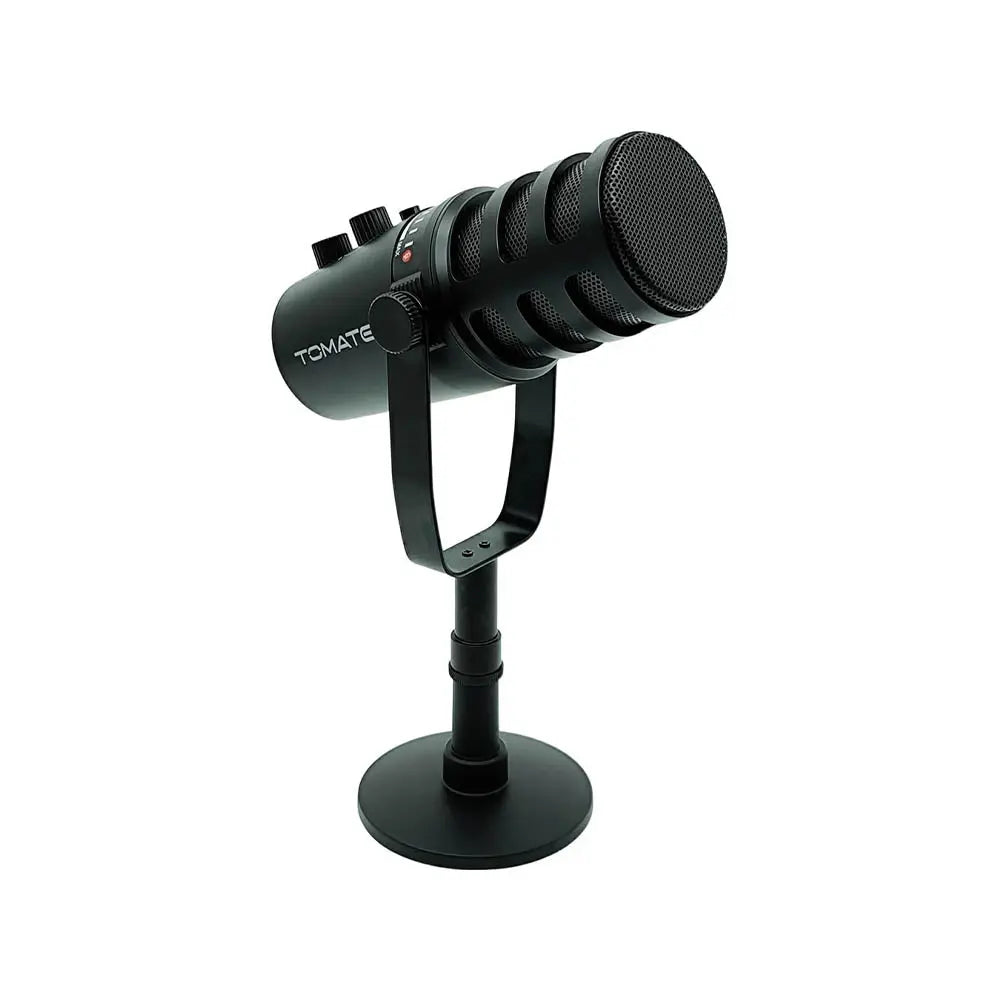 Microfone Condensador Para Gravação / Lives Tomate XLR USB C/ Suporte de Mesa - MT-1080R Truedata