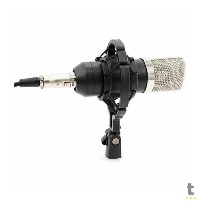 Microfone Condensador Unidirecional 20Khz Com Fio P2 P10 Alta Definicao Knup Kp-M0021 Truedata