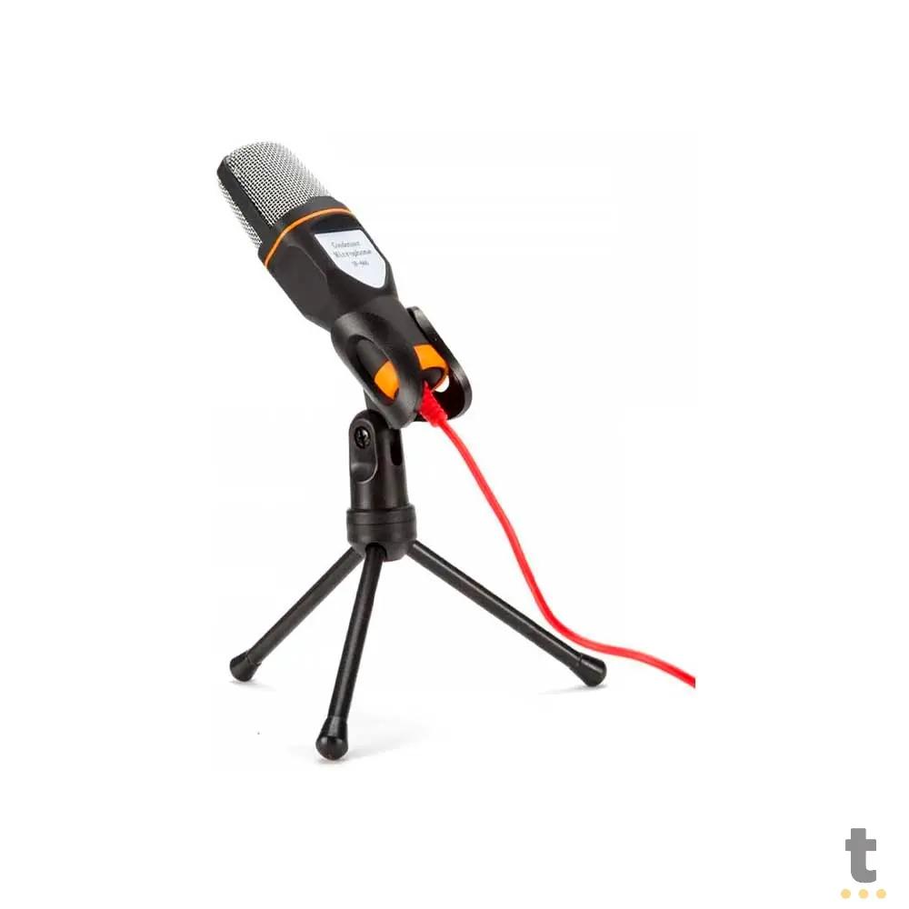 Microfone Para Computador Com Suporte Condensador Riomarteg SF-666 P2 Truedata