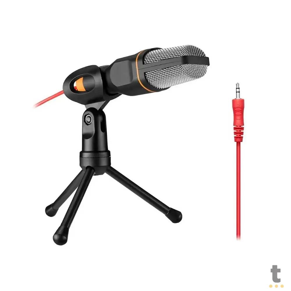 Microfone Para Computador Com Suporte Condensador Riomarteg SF-666 P2 Truedata