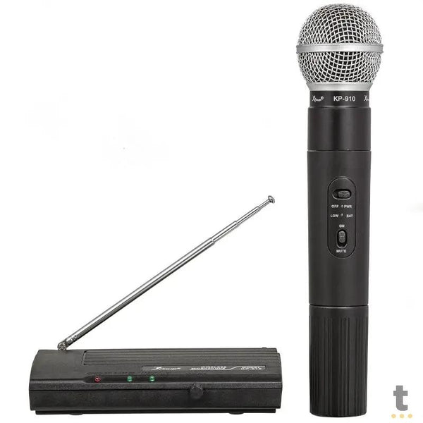 Microfone Profissional Sem Fio Knup Kp-910