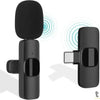 Microfone Sem Fio C/ 2 Microfones Wireless Lapela Tipo C K9 Truedata
