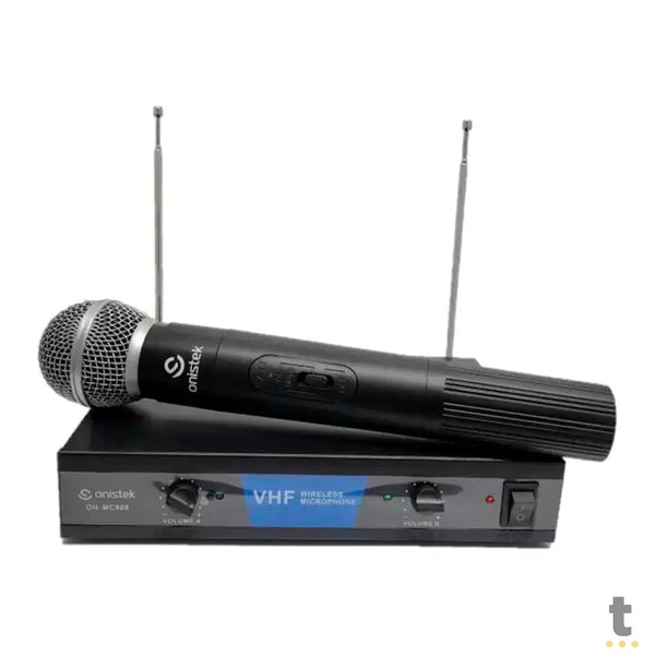 Microfone Sem Fio Profissional Onistek Canal Duplo - MC808
