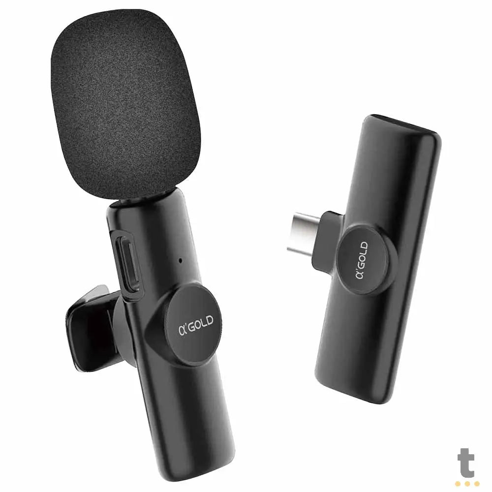 Microfone Sem Fio Wireless Lapela Tipo C - MCF-03 Truedata