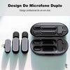 Microfone Sem Fio Wireless Lapela Tipo C Out Vision C/ 2 Microfones e Base de Carregamento Truedata