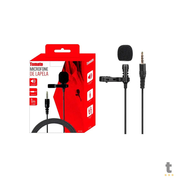 Microfone de Lapela Tomate 1,0m P2 - MT-3302