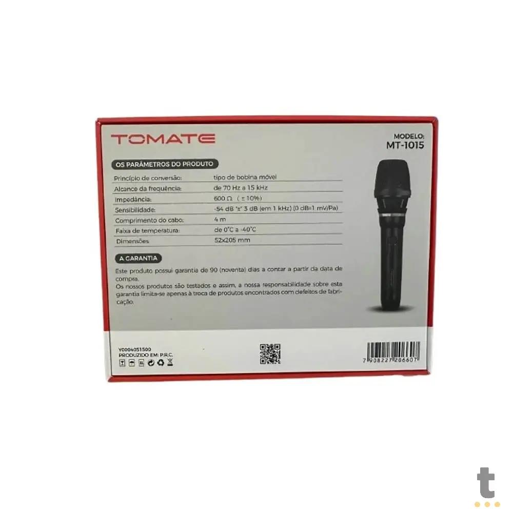 Microfone de Mão Dinâmico Profissional C/ Fio 4m Tomate - MT-1015 Truedata