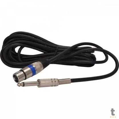 Microfone de Mão Dinâmico Profissional C/ Fio 4m Tomate - MT-1015 Truedata