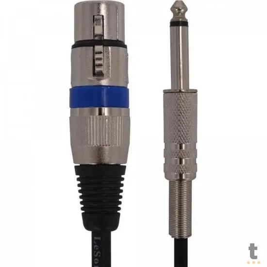 Microfone de Mão Dinâmico Profissional C/ Fio 4m Tomate - MT-1015 Truedata