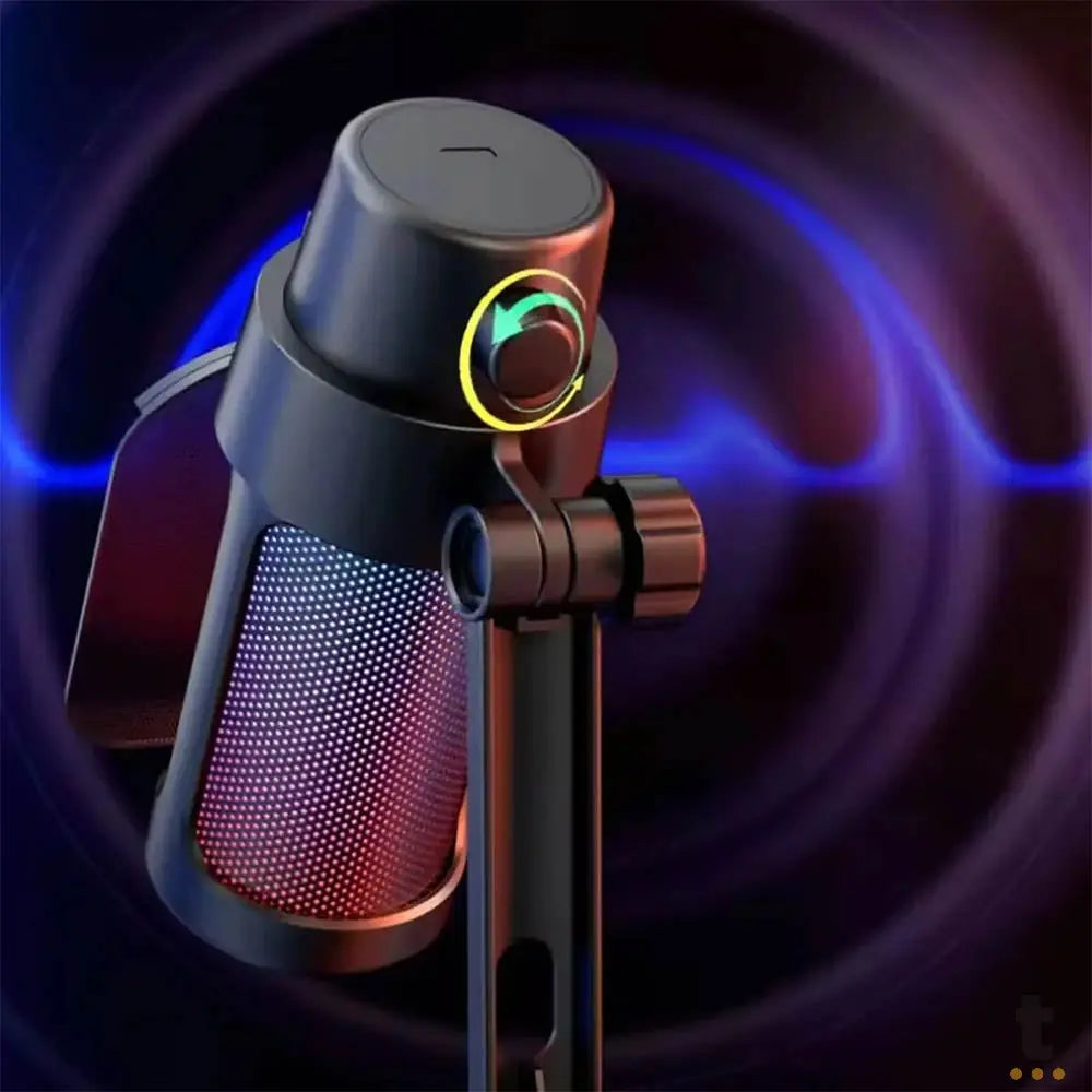 Microfone de Mesa Com Suporte Tomate Captura de 360º - MT-1070R Truedata