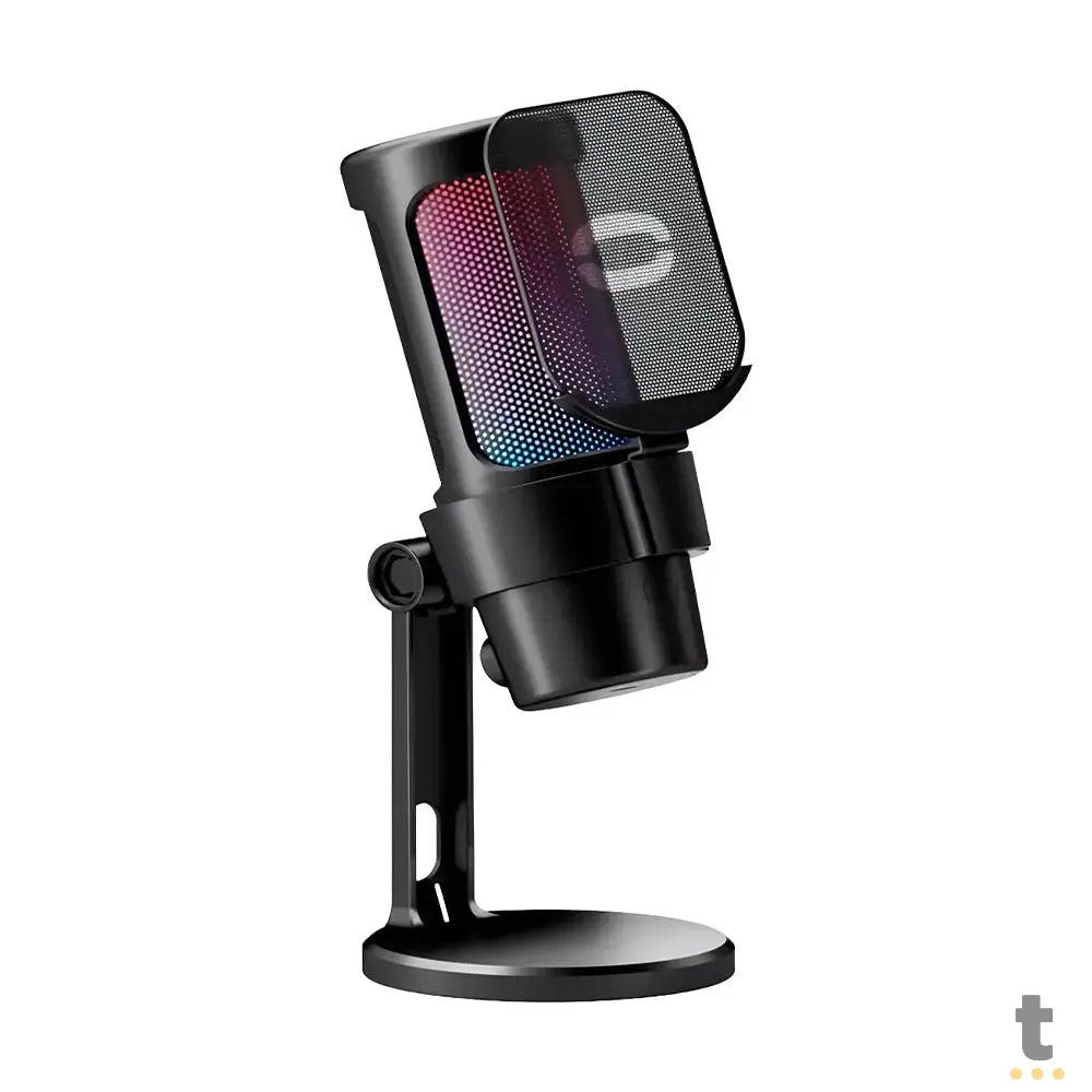 Microfone de Mesa Gamer Tomate USB C/ Captura de 360º - MT-1070R Truedata