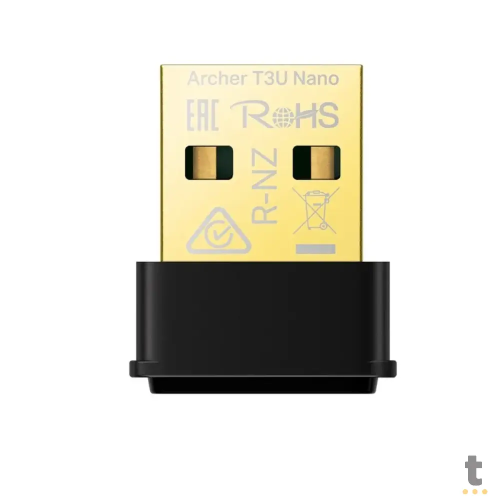 Mini Adaptador Nano Wireless TP-Link USB AC1300 T3U - Archer T3U Nano Truedata