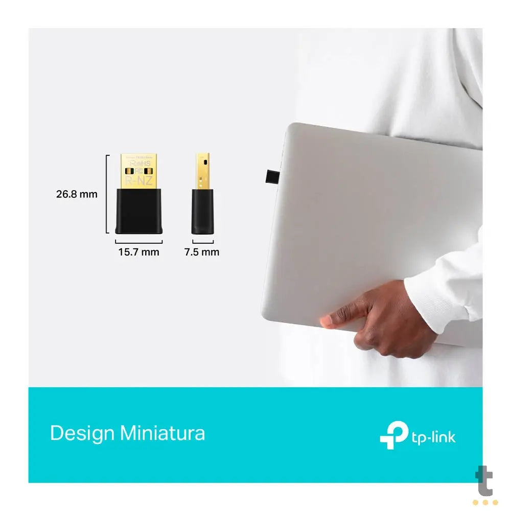 Mini Adaptador Nano Wireless Tp-Link AX1800 Usb Wi-fi 6 - Archer TX20U Nano Truedata
