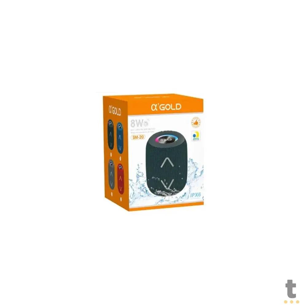 Mini Caixa De Som Bluetooth IPX6 Até 10Hrs 8W - SM-20 Truedata