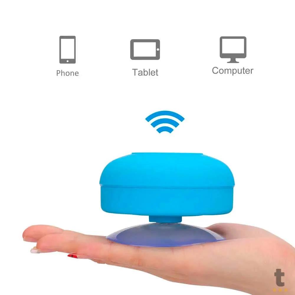 Mini Caixa de Som Portátil de Parede Bluetooth BTS-06 Truedata