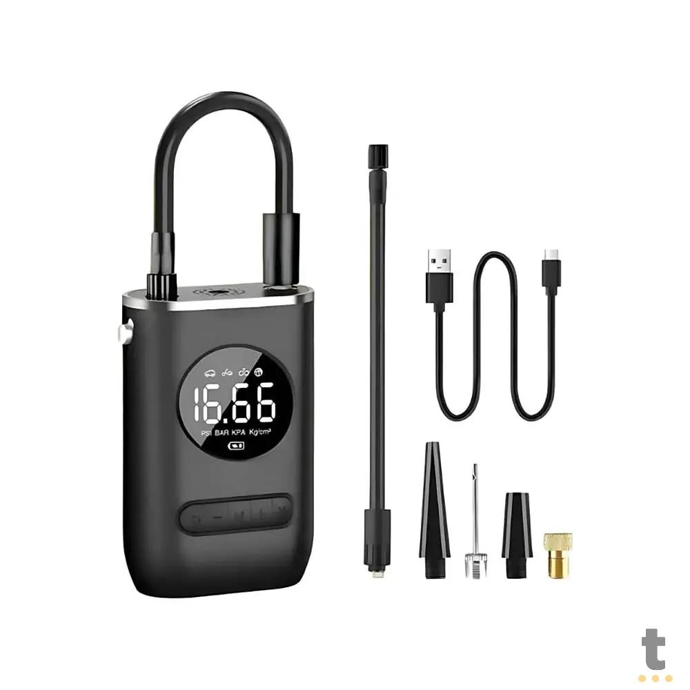 Mini Compressor Portátil / Bomba de Ar Elétrica Multifunções - NEW-273 Truedata